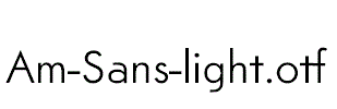 Am-Sans-light.otf