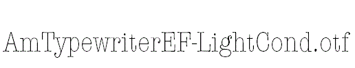 AmTypewriterEF-LightCond.otf