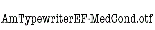 AmTypewriterEF-MedCond.otf