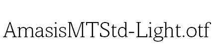 AmasisMTStd-Light.otf