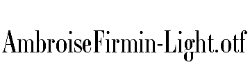 AmbroiseFirmin-Light.otf