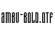 Ambu-Bold.otf
