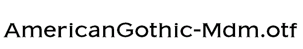 AmericanGothic-Mdm.otf