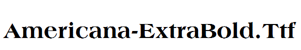 Americana-ExtraBold.Ttf