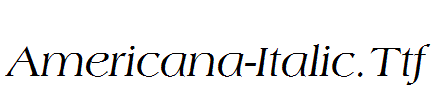 Americana-Italic.Ttf