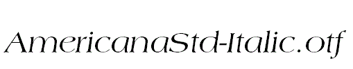 AmericanaStd-Italic.otf