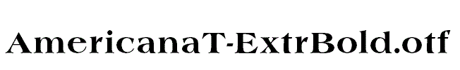 AmericanaT-ExtrBold.otf