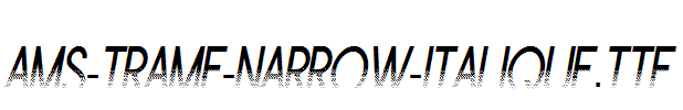 Ams-Trame-Narrow-Italique.TTF