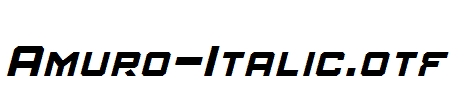 Amuro-Italic.otf