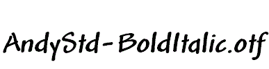 AndyStd-BoldItalic.otf
