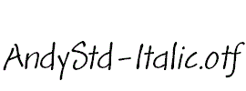 AndyStd-Italic.otf