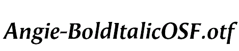 Angie-BoldItalicOSF.otf