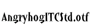 AngryhogITCStd.otf