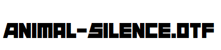 Animal-Silence.otf