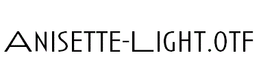 Anisette-Light.otf