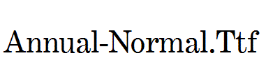 Annual-Normal.Ttf