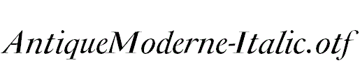 AntiqueModerne-Italic.otf