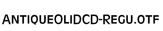 AntiqueOliDCD-Regu.otf