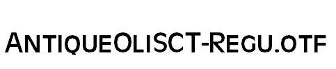 AntiqueOliSCT-Regu.otf