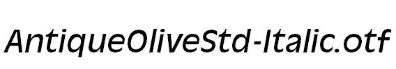 AntiqueOliveStd-Italic.otf
