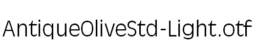 AntiqueOliveStd-Light.otf