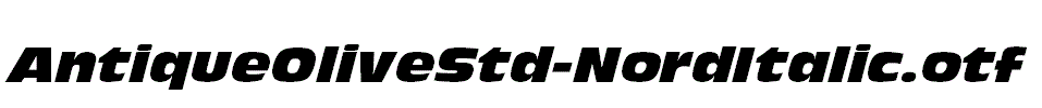 AntiqueOliveStd-NordItalic.otf