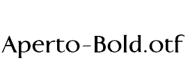 Aperto-Bold.otf