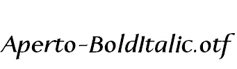 Aperto-BoldItalic.otf