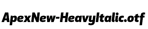 ApexNew-HeavyItalic.otf