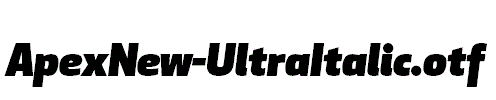 ApexNew-UltraItalic.otf