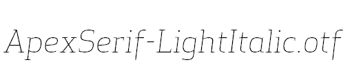 ApexSerif-LightItalic.otf