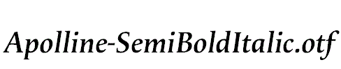 Apolline-SemiBoldItalic.otf