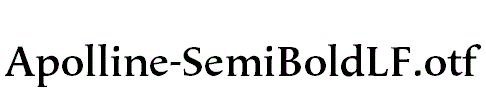 Apolline-SemiBoldLF.otf