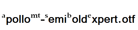 ApolloMT-SemiBoldExpert.otf
