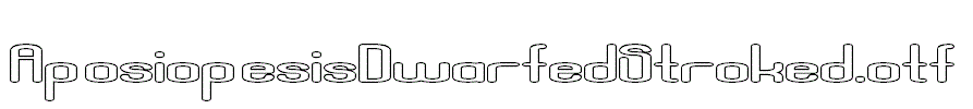 AposiopesisDwarfedStroked.otf