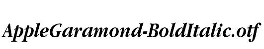 AppleGaramond-BoldItalic.otf