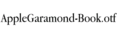 AppleGaramond-Book.otf
