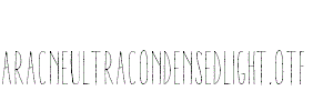 AracneUltraCondensedLight.otf