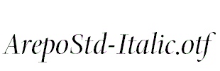 ArepoStd-Italic.otf