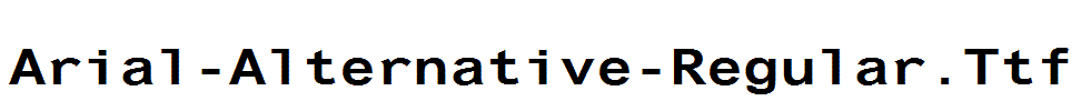Arial-Alternative-Regular.Ttf