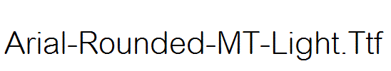 Arial-Rounded-MT-Light.Ttf