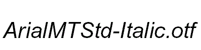 ArialMTStd-Italic.otf