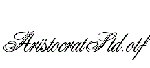 AristocratStd.otf