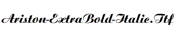 Ariston-ExtraBold-Italic.Ttf