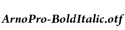 ArnoPro-BoldItalic.otf