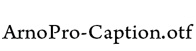 ArnoPro-Caption.otf