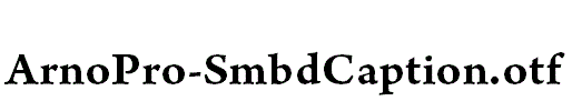 ArnoPro-SmbdCaption.otf