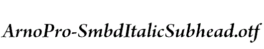 ArnoPro-SmbdItalicSubhead.otf
