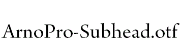 ArnoPro-Subhead.otf