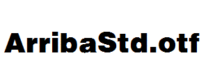 ArribaStd.otf